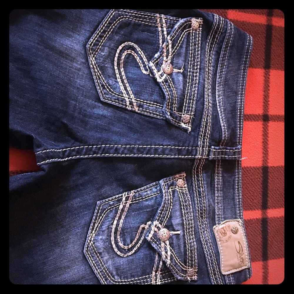 EUC Silver Suki Boot Cut Surplus Jeans 29